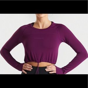 GYMSHARK - Womens Longsleeve Crop Top, NWT M
